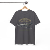 Comfortable cotton fabric of the Spitfire Series T-Shirt, highlighting breathability.