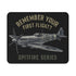 Spitfire Series Gaming Mouse Pad featuring a vintage aircraft design for aviation enthusiasts, with artwork titled &