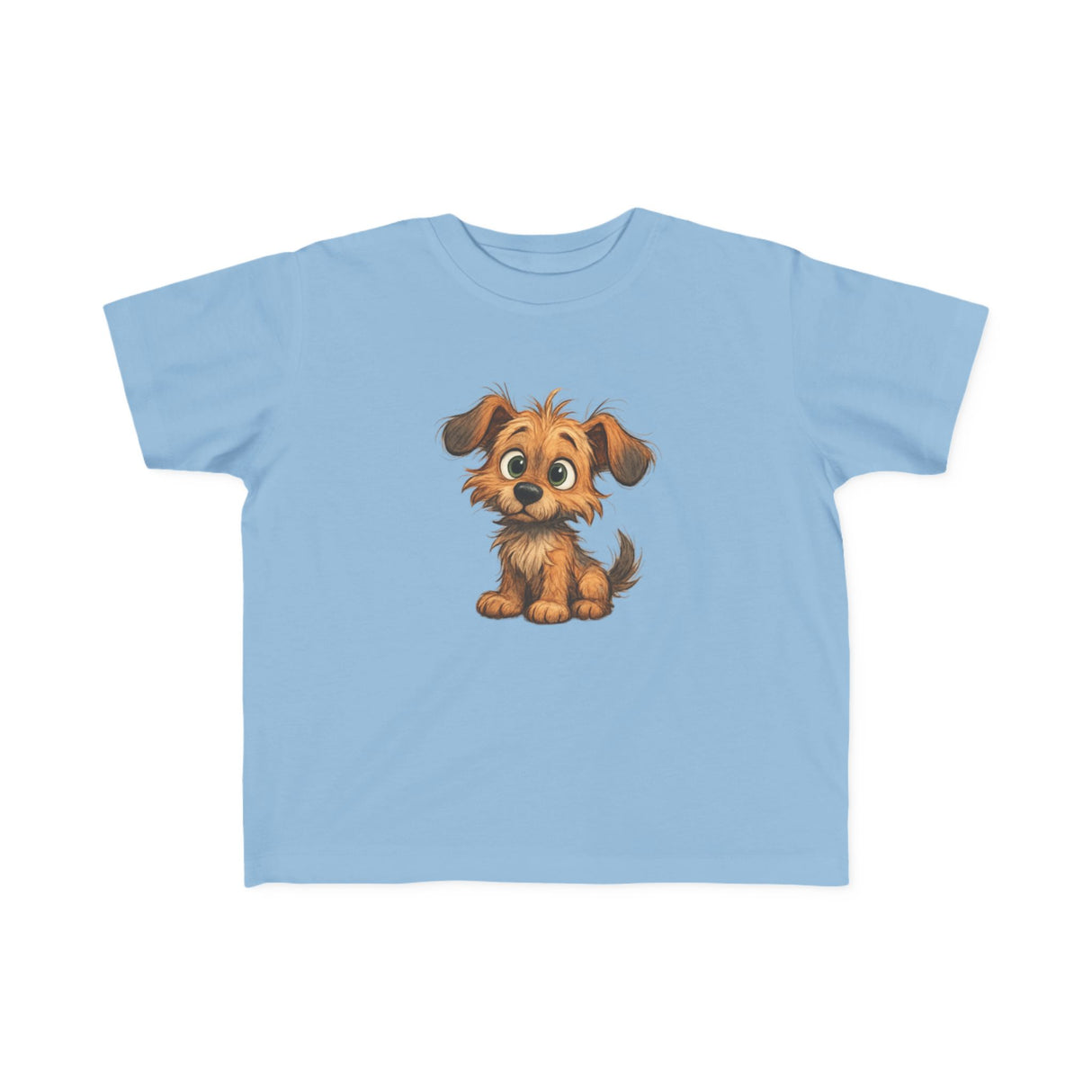 Cute Puppy Toddler T-Shirt with comfortable fabric, perfect for active toddlers.