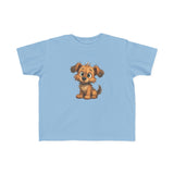 Cute Puppy Toddler T-Shirt with comfortable fabric, perfect for active toddlers.
