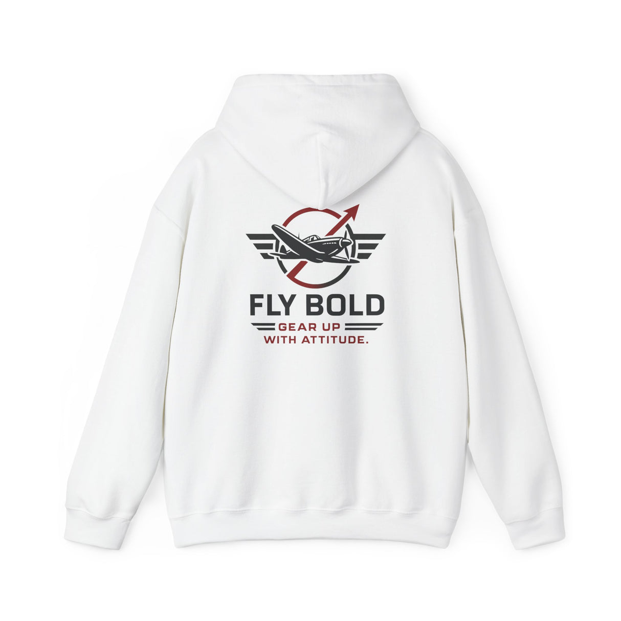 Fly Bold Hoodie shown in a cozy indoor environment, emphasizing comfort.