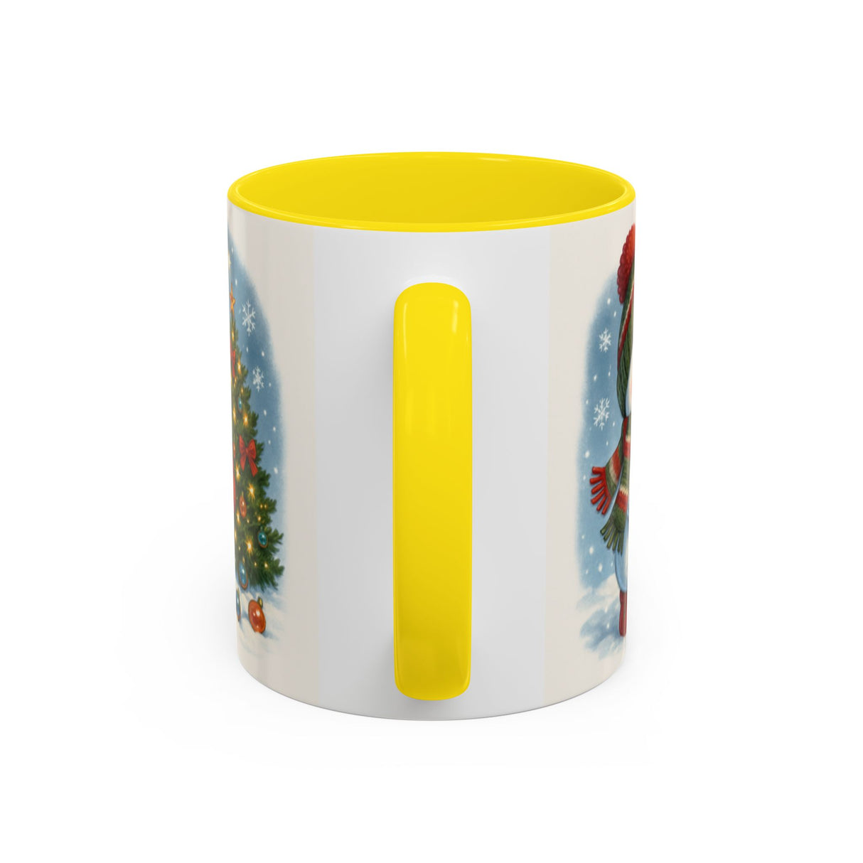 A delightful Christmas Snowman Coffee Mug, ready to bring warmth and joy to your holiday season.