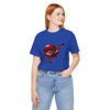 Red Lip Design Unisex Jersey Tee | Casual Wear, Trendy Shirt, Gift for Her, Summer Style, Statement Top