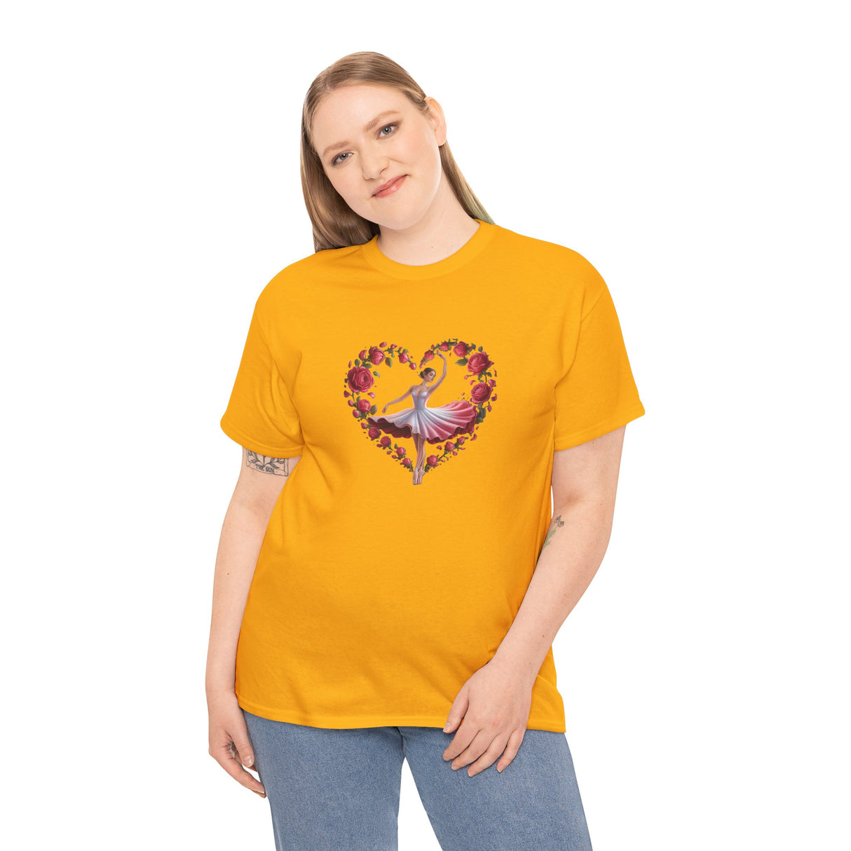 Lightweight Ballerina T-Shirt great for romantic evenings and ballet rehearsals on Valentine's Day.