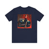 Back view of Retro Glamour Classic Tee For Him, highlighting the quality material and design details.