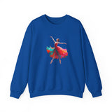 Dance Silhouette Crewneck Sweatshirt with focus on the beautiful colorful graphic and comfy fit.