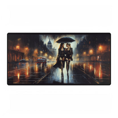 Elegant Nightscape Desk Mat for Home Office 31.5" × 15.5" showcasing vibrant colors and artistic design, perfect for enhancing workspace aesthetics.