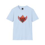 Rise Again Phoenix T-Shirt — Flaming Wings Motivational Tee