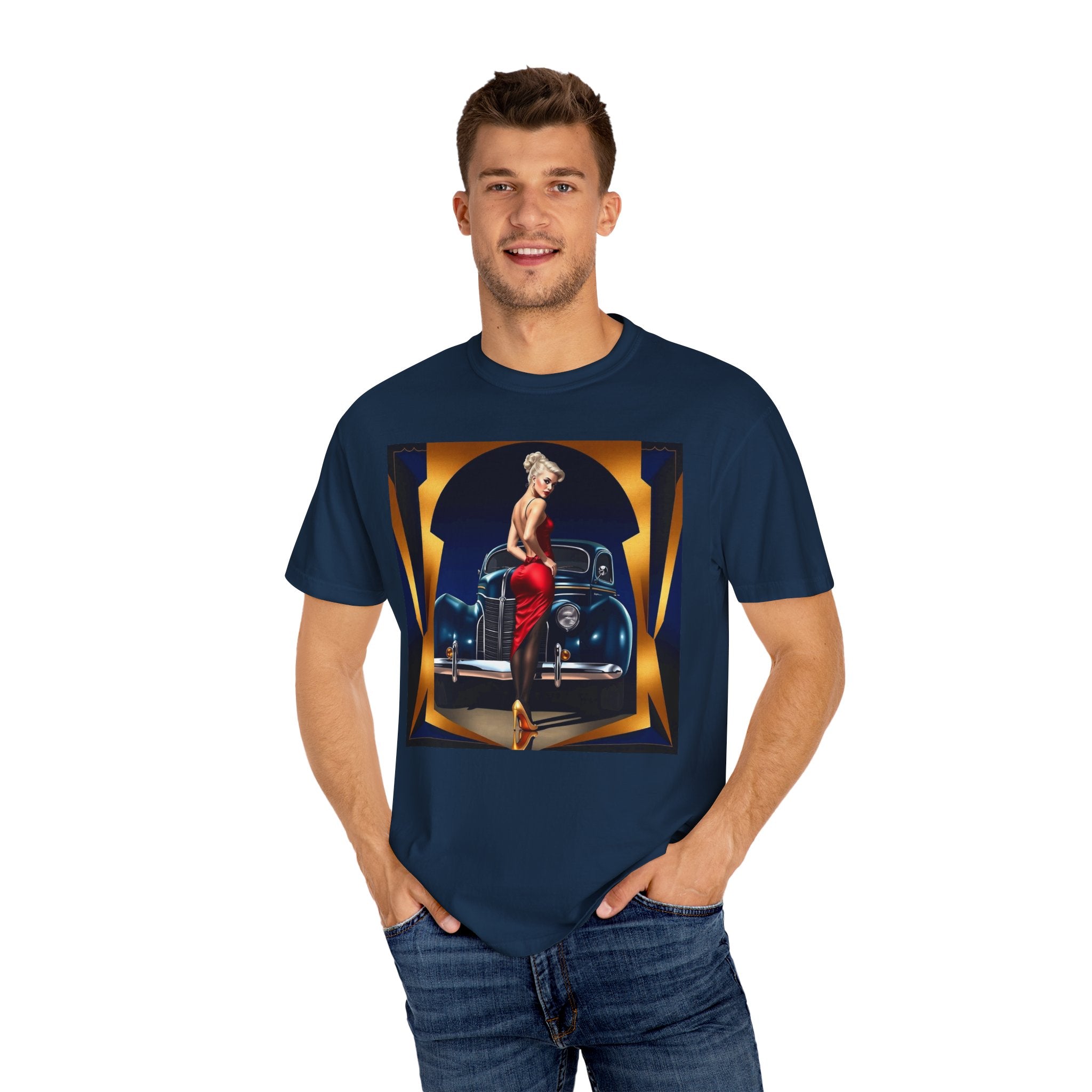 Casual outfit featuring Stylish Glamour T-Shirt, ideal for trendy events and gatherings.