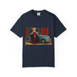 Casual setting featuring the Retro Fashion Tee, ideal for everyday wear or gatherings.