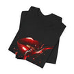Red Lip Design Unisex Jersey Tee | Casual Wear, Trendy Shirt, Gift for Her, Summer Style, Statement Top