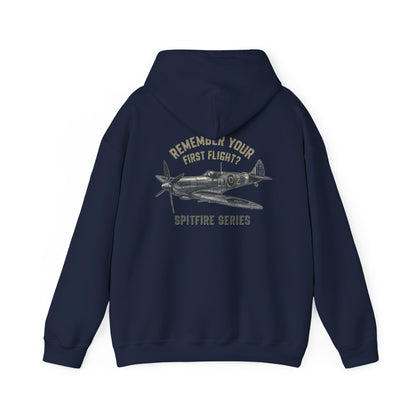 Back view of the Spitfire Series Hoodie showing the &