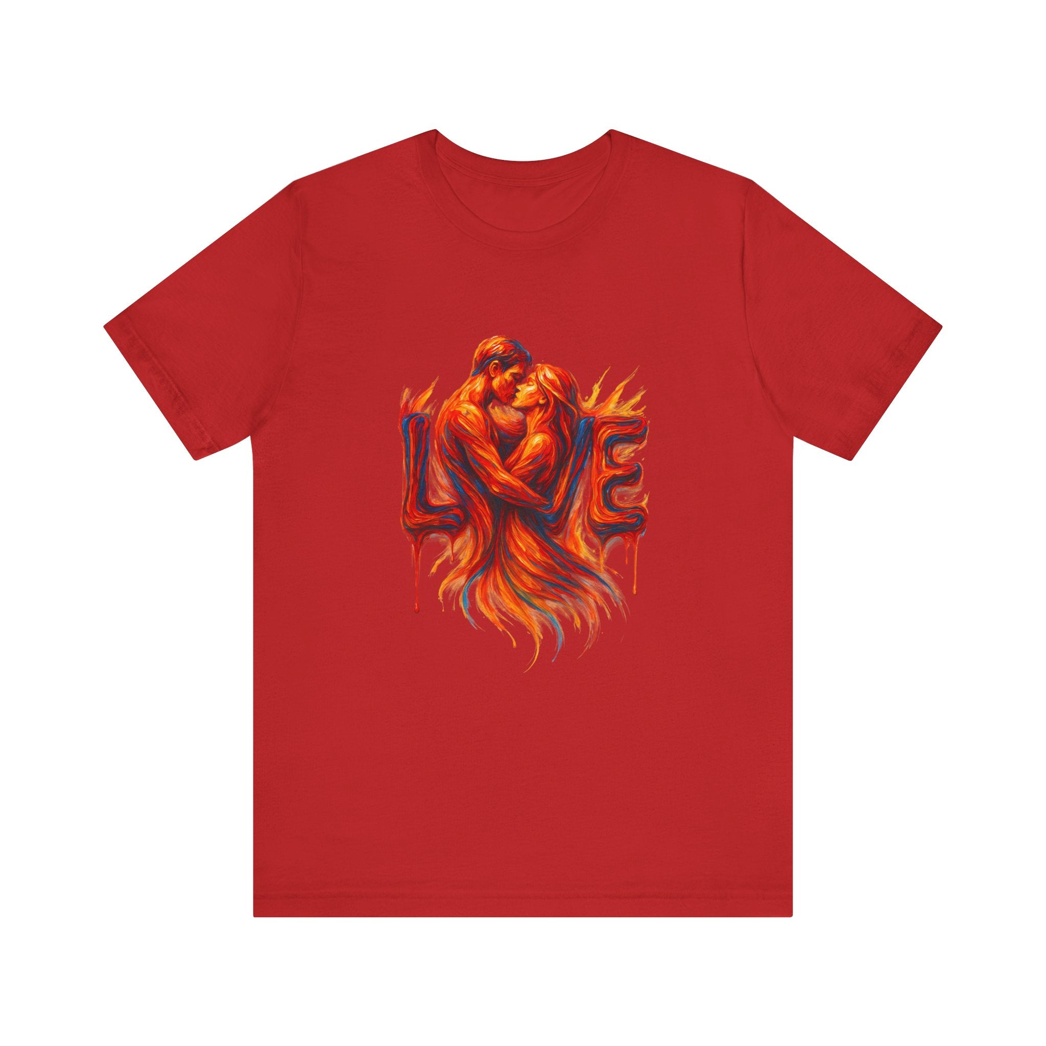 Love Embrace T-Shirt For Him, Romantic Tee, Gift for Couples, Valentine's Day Apparel, Cute Love Shirt, Sweetheart Gift