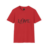 Love Script T-Shirt — Elegant Black Typography Tee for Everyday