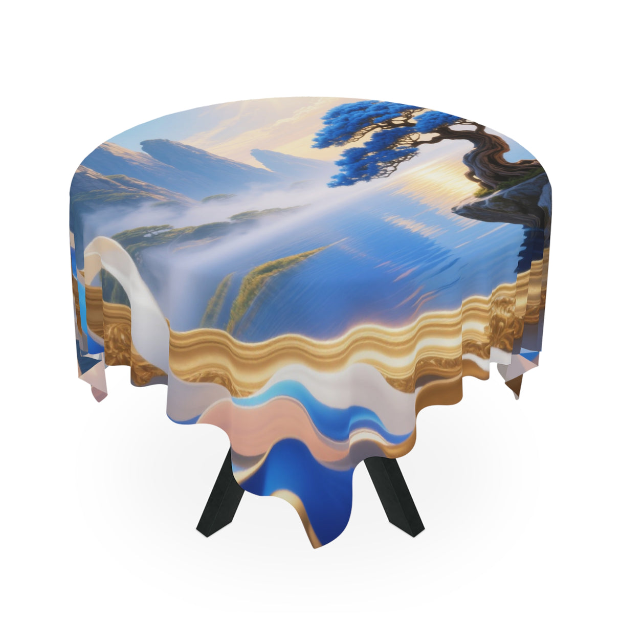 Cozy dining table setting with the Classic All-Purpose Dining Table Cover, perfect for brunches and gatherings.