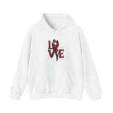 Lifestyle shot of the Love Kiss Hoodie, capturing its intimate romantic look.