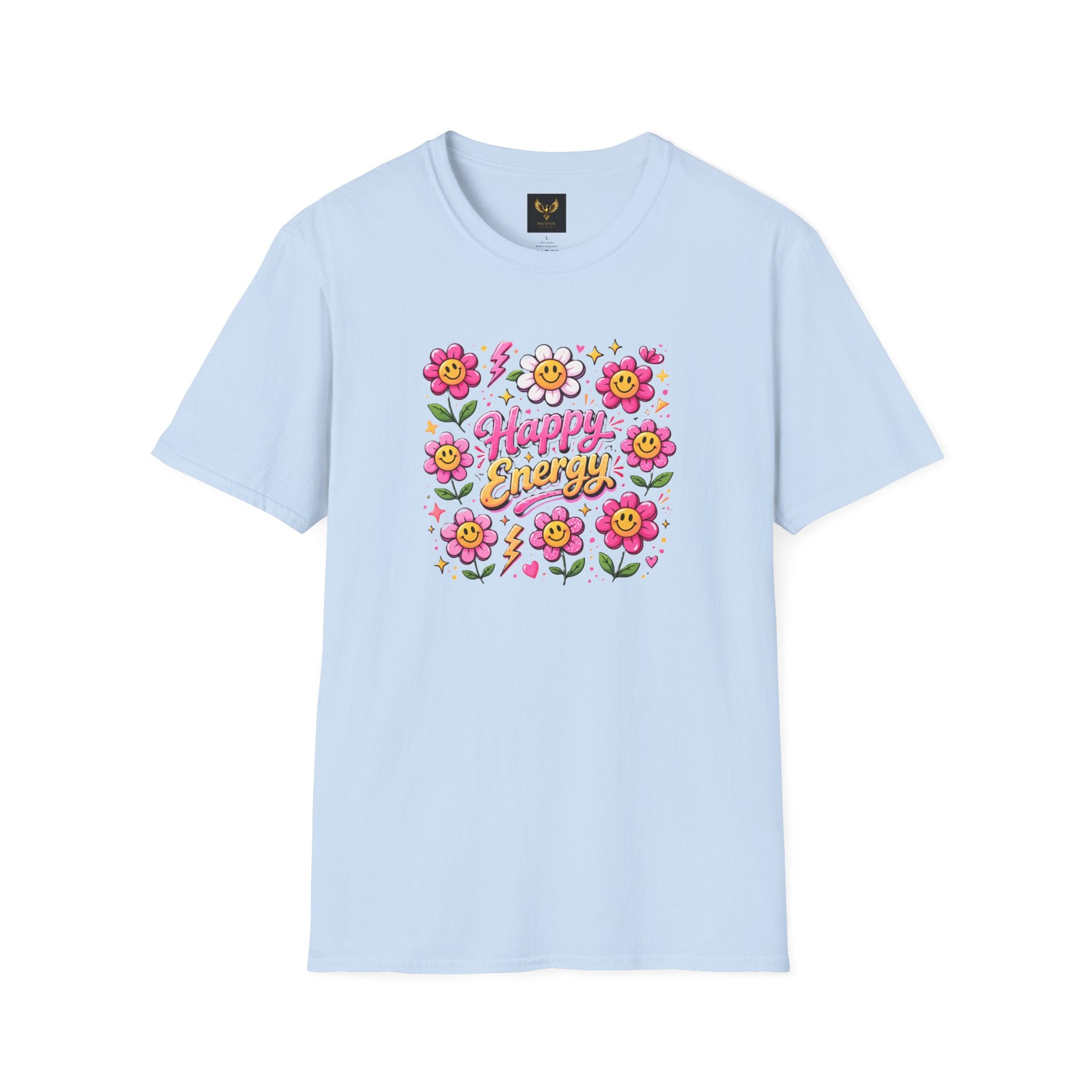 Happy Earth Floral Graphic T-Shirt day graphic design close up