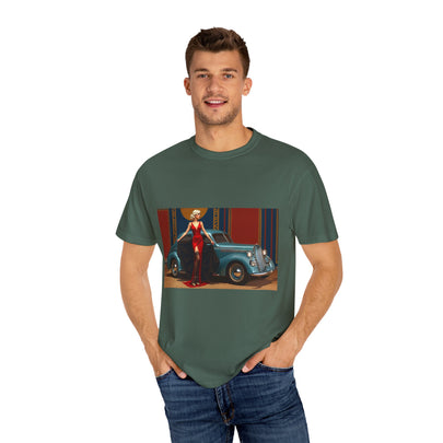Casual outfit featuring the Retro Fashion Tee, demonstrating its versatile style.