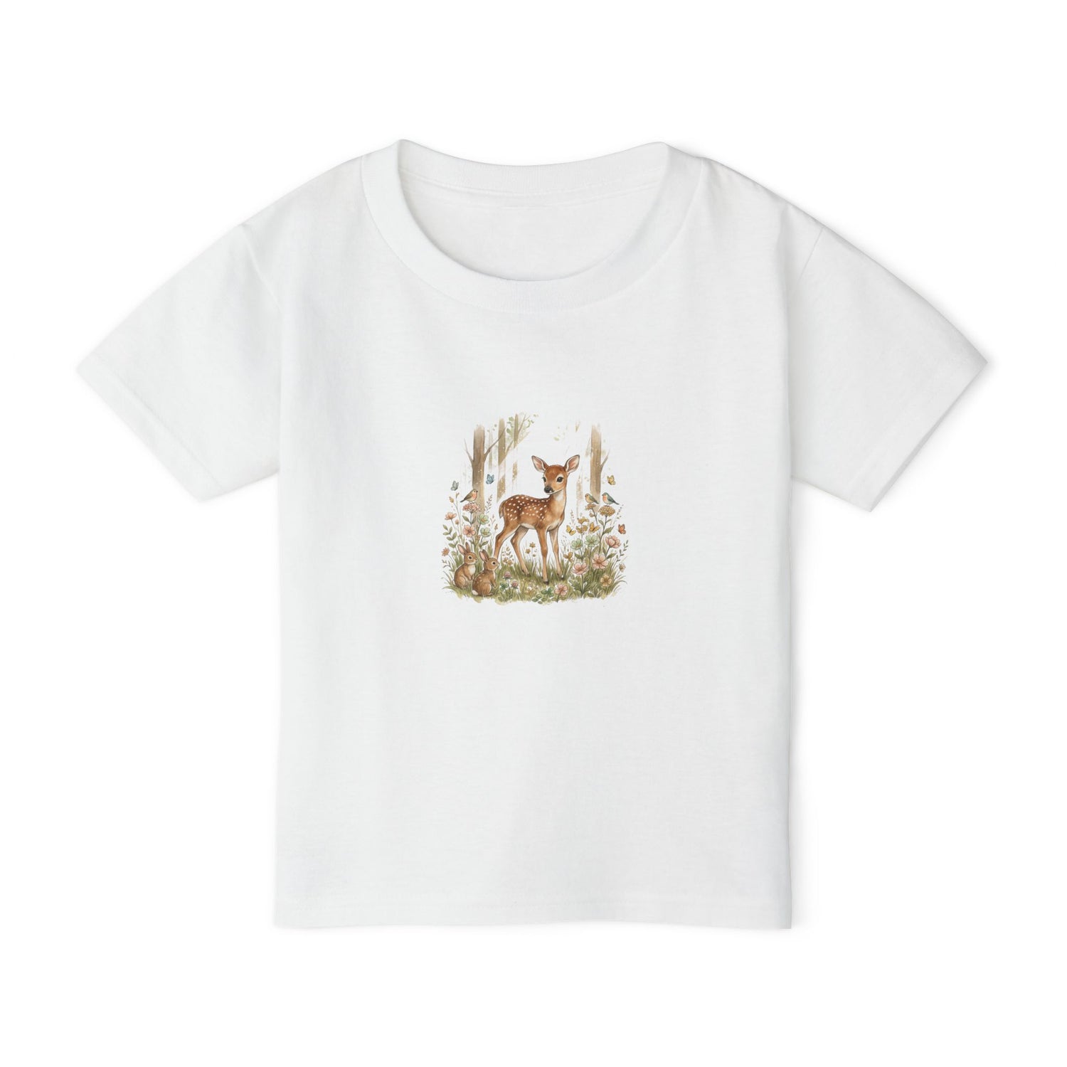 Gentle Deer Toddler Tee — Cute Baby Fawn Woodland Graphic T-Shirt
