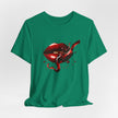 Red Lip Design Unisex Jersey Tee | Casual Wear, Trendy Shirt, Gift for Her, Summer Style, Statement Top