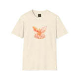 Phoenix Floral T-Shirt — Watercolor Rising Bird Graphic Tee