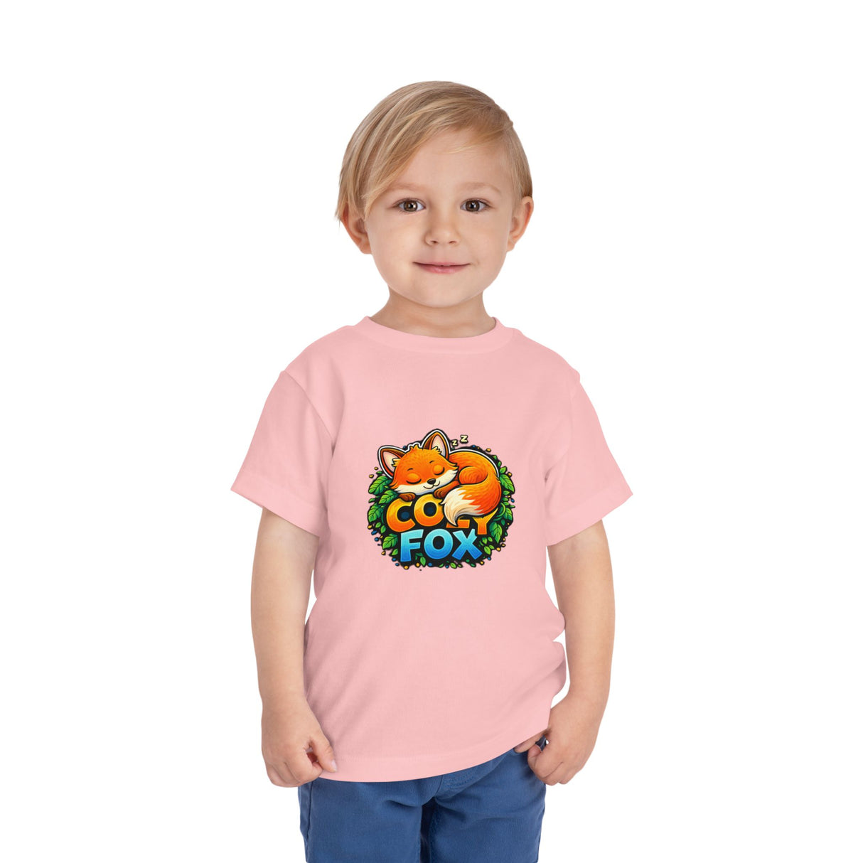 Cozy Fox Toddler Tee — Cute Fox Graphic Shirt for Kids