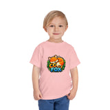 Cozy Fox Toddler Tee — Cute Fox Graphic Shirt for Kids