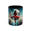 Glamorous Cityscape Coffee Mug showcasing stylish design for urban lovers, perfect for morning coffee.
