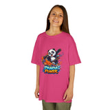 'Panda Power' Cartoon Skateboarding Panda Graphic  — Kids Tee