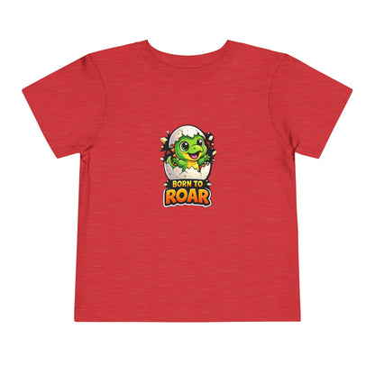  Born to Roar Cute Dino Graphic Kids Tee
