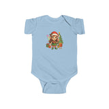 Baby Christmas Elf Bodysuit — Cute Holiday Infant Onesie with cheerful holiday illustration
