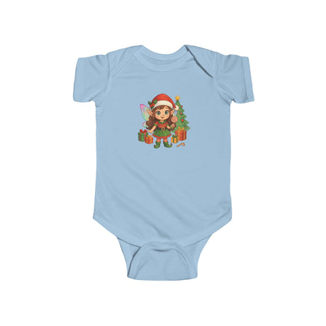 Baby Christmas Elf Bodysuit — Cute Holiday Infant Onesie with cheerful holiday illustration