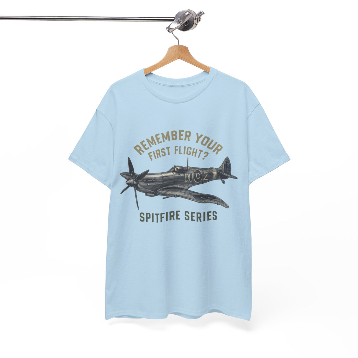 Side angle of the Spitfire Series T-Shirt with a subtly distressed look.