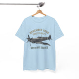 Side angle of the Spitfire Series T-Shirt with a subtly distressed look.