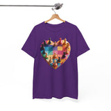 Diverse group enjoying a chess game while wearing the Chess Heart T‑Shirt.