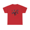Love Unisex Heavy Cotton Tee on a model with a fun expression, representing joy and artful expression.