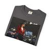 Vintage Glamour T-Shirt model posed in a casual setting, ideal for events and relaxed gatherings.