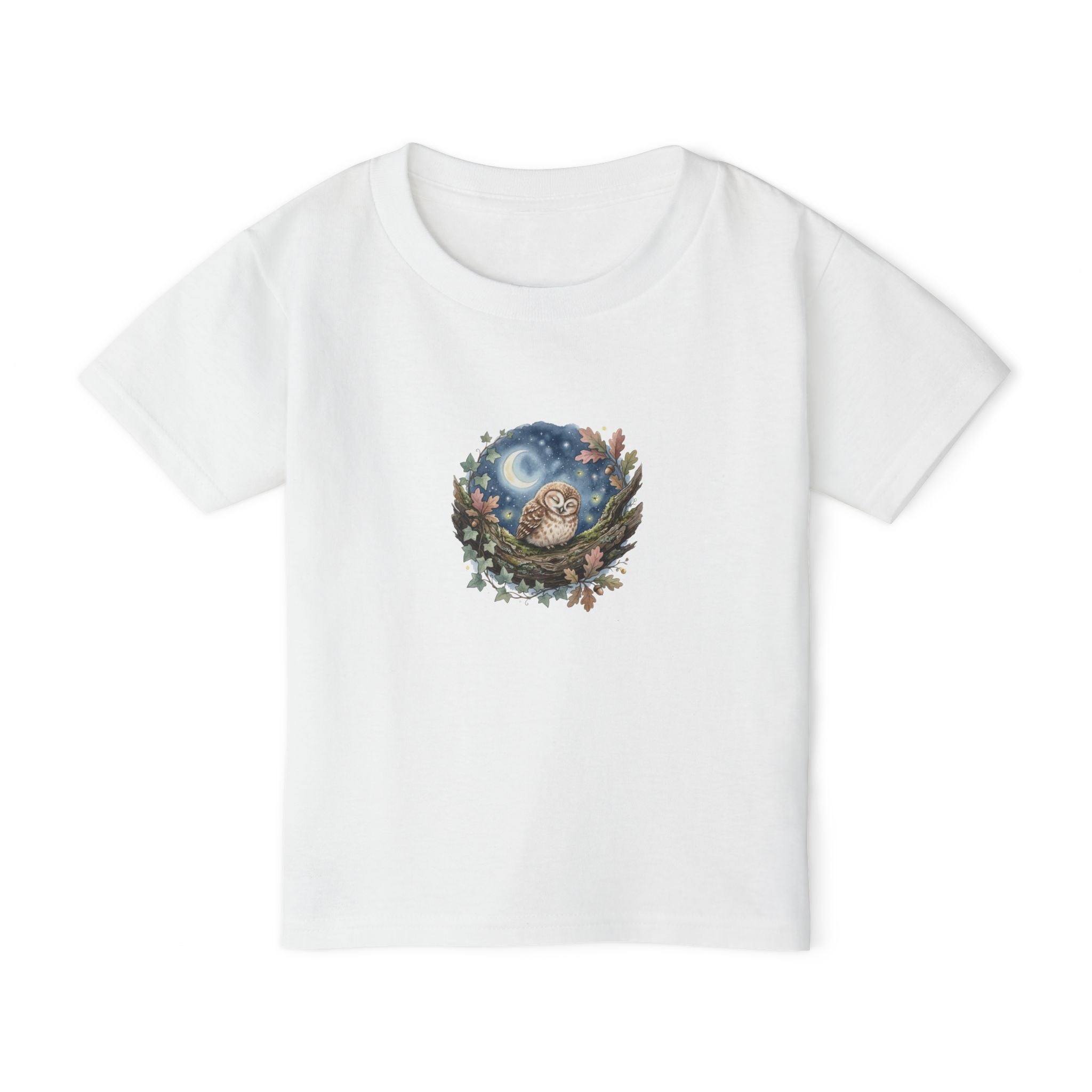 Sleepy Owl Toddler Tee — Woodland Toddler Shirt