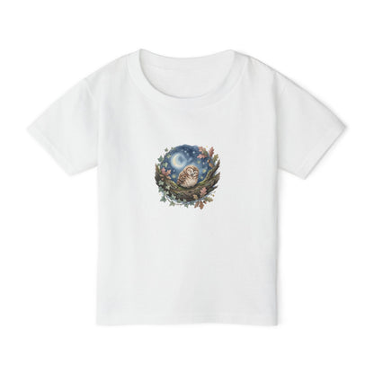 Sleepy Owl Toddler Tee — Woodland Toddler Shirt