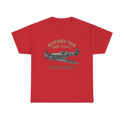 The Spitfire Series T-Shirt in a muted color palette, highlighting the vintage-inspired design.