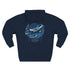 Aviator Three-Panel Hoodie on a model, illustrating the fit and stylish design for casual outings.