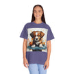 Puppy Stylish Women T-Shirt, Retro Fashion Tee, Stylish Casual Wear, Gift for Her, Trendy T-Shirt for Events