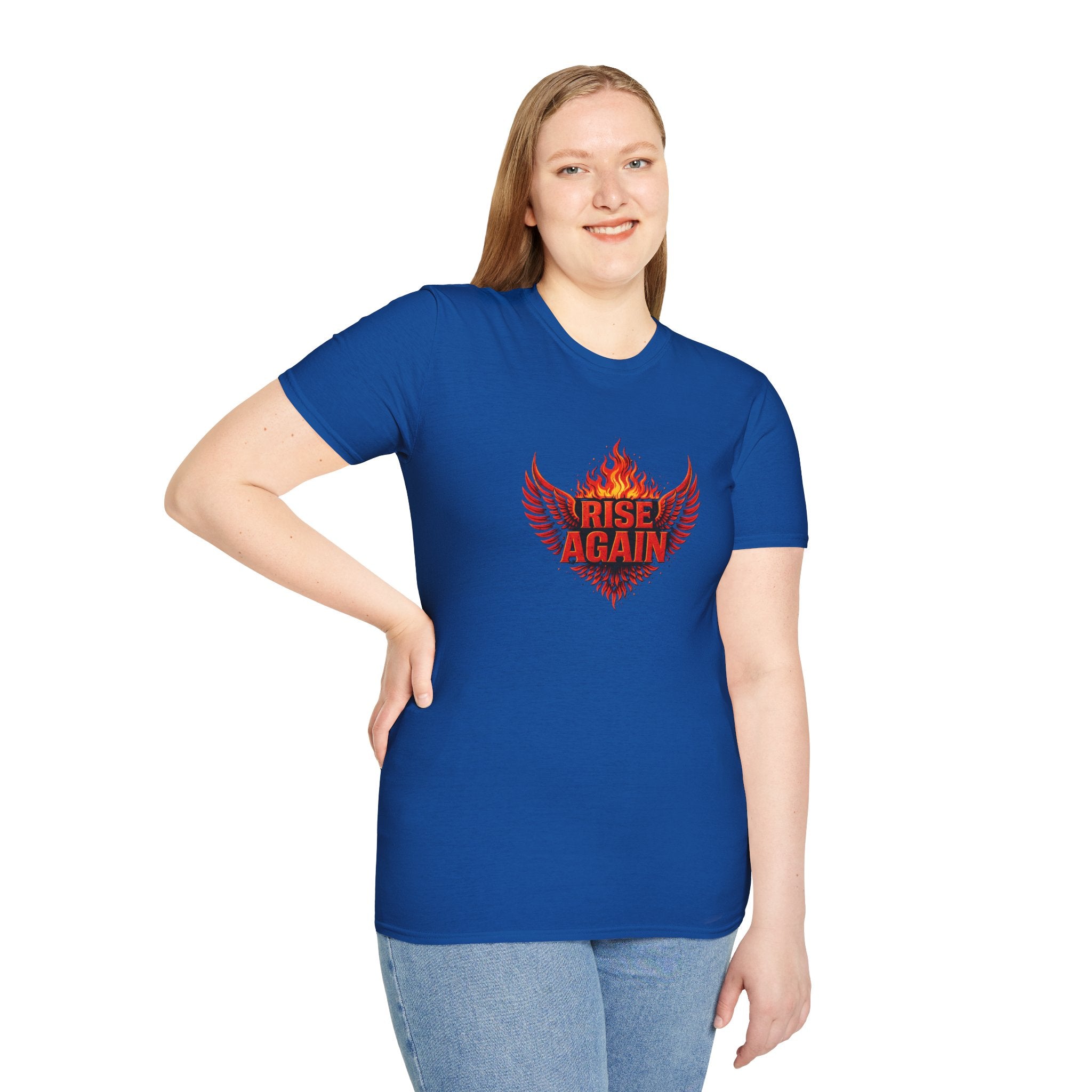 Rise Again Phoenix Wings Graphic T-Shirt
