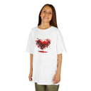 Red Heart Splash Graphic Tee  — Kids T‑Shirt