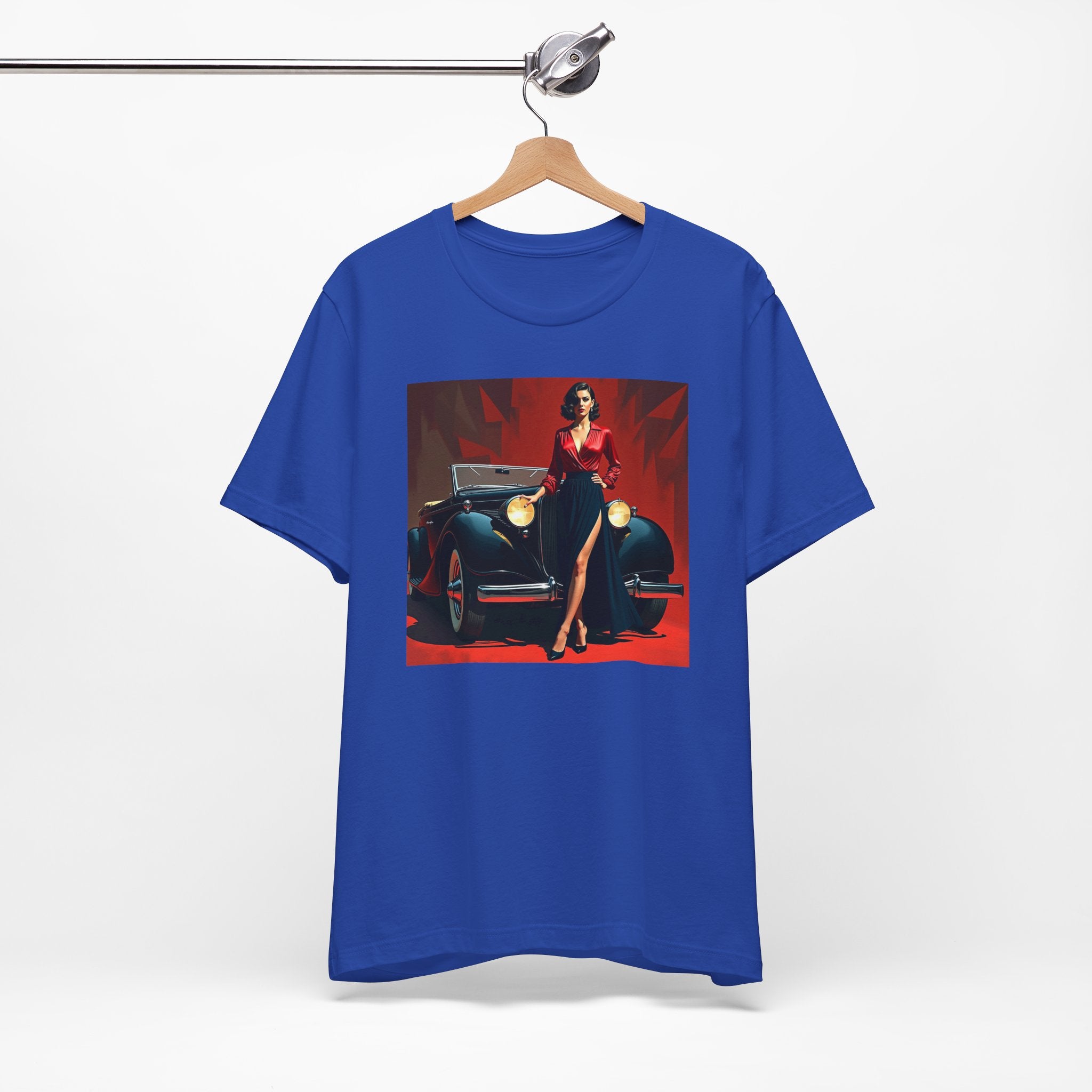 Seasonal gift display with Retro Glamour Classic Tee For Him, an ideal present for retro enthusiasts during holidays.