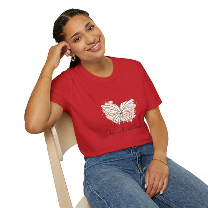Transformation Pastel Butterfly Graphic Stylish T-Shirt
