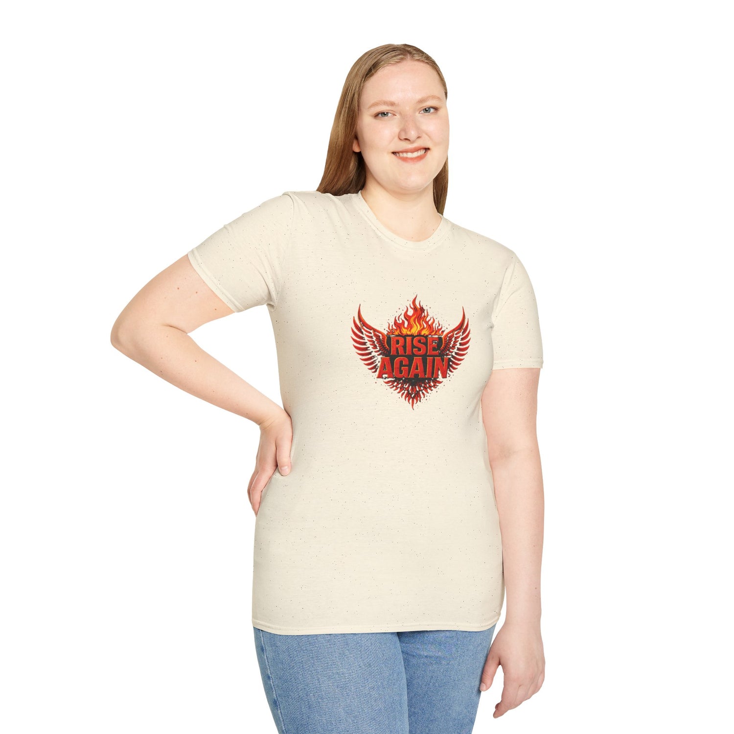 Rise Again Phoenix Wings Graphic T-Shirt