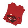 Red Lip Design Unisex Jersey Tee | Casual Wear, Trendy Shirt, Gift for Her, Summer Style, Statement Top