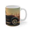 Vintage  Retro  Glamour Woman Mug, Enthusiast Gift, Coffee Cup, Retro, Unique, Mug, Glamour,  Dress, London