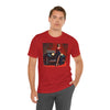 Model styling the Retro Glamour Classic Tee For Him with accessories, showcasing versatility for fashion lovers.